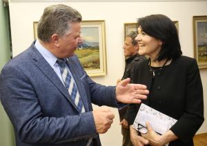 OTVORITEV RAZSTAVE SLIK LOJZETA PERKA 29 FOTO LJUBO VUKELIČ